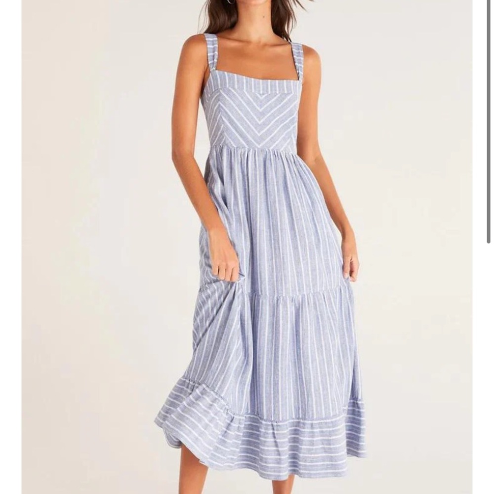 Ayla striped midi dress size small NWT